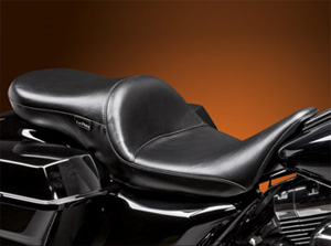 Le Pera Maverick Smooth Foam Seat With Smooth Cover For Harley Davidson 2008-2023 Touring Motorcycles (LK-957S)