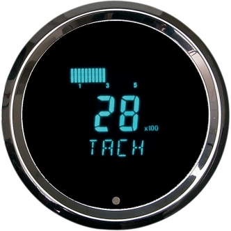 Dakota Digital Tachometer 3021 Aluminium 3-3/8 Inch in Chrome Finish (HLY-3021)