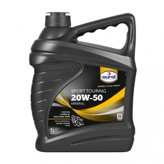 Eurol 4 Litre Mineral Engine OIL 20W50 SG JASO-MA Suitable For Wet Clutches (ARM144955)