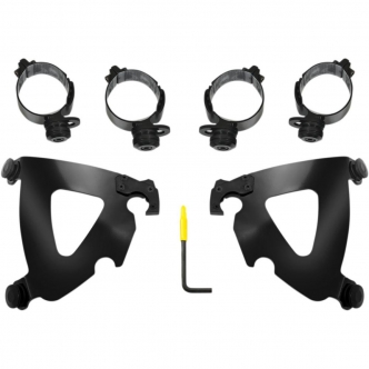 Memphis Shades Road Warrior Trigger-Lock Mounting Kit In Black For 2018-2023 Softail Low Rider S & Sport Glide Models (MEB2043)