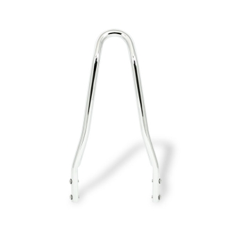 Doss 13.07 Inch Tall And 6-3/4 Inch Wide Round Steel Sissy Bar With Pointed Top in Chrome Finish (ARM857409)