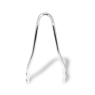 Doss 13.06 Inch Tall And 7-1/2 Inch Wide Round Steel Sissy Bar With Pointed Top in Chrome Finish (ARM957409)