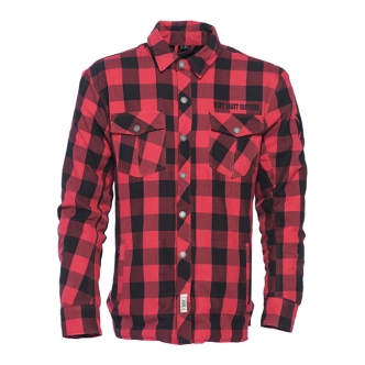 West Coast Choppers Dominator Riding Flannel Shirt Red/Black (CE Approved) Size Small (ARM586775)