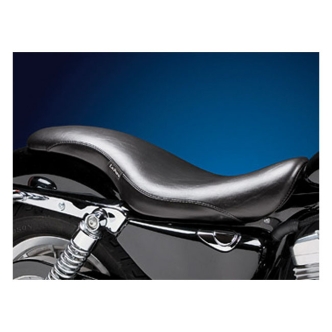 Le Pera King Cobra Smooth Foam 2-Up Seat 11 Inch Wide in Black For Harley Davidson 2004-2020 XL Sportster (Excluding 2007-2009 XL) With 4.5 Gallon Fuel Tank Models (LC-896)