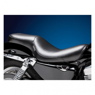 Le Pera Silhouette Smooth Foam 2-Up Seat in Black For 2004-2020 XL Sportster (Excluding 2007-2009 XL Sportster) With 4.5 Gallon Fuel Tank Models (LC-846)