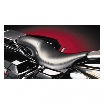 Le Pera Silhouette Foam 2-Up Seat 12 Inch Rider Width in Black For 1991-1996 Touring FLHT, FLHS Models (L-867)