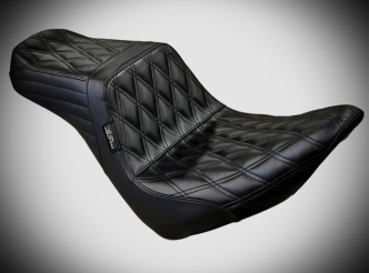 Le Pera TailWhip Double Diamond Stitched Seat For Harley Davidson 2018-2023 Softail FXLR/FXLRS Low Rider & FLSB Sport Glide Models (LYR-580DD)
