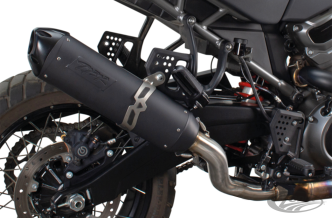 Two Brothers Racing Ceramic Black Coated Slip On Muffler For Harley Davidson 2020-2023 Pan America Models (005-5380409-B)