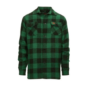 Army Surplus Lumberjack Flannel Shirt Checkered Black/Green Size Small (ARM319079)