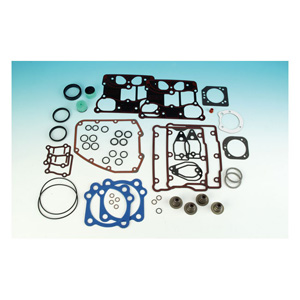 James Top-End Gasket Set Twin Cam - (With 99-10 Style Breather Gaskets) 05-17 TCA/B - 95/103 Inch Big Bore - 0.045 Inches PTFE Coated Head Gaskets (17052-05-X)