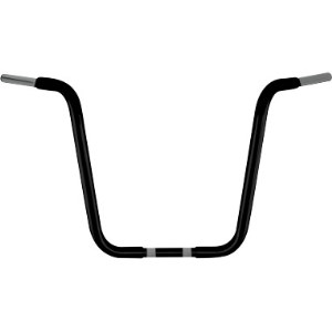 Wild 1 Ape Hanger Bars With 40.5cm (16 Inch) Rise In Black Finish For 1982-2020 Harley Davidson Models (excl. 88-11 Springers) (WO509B)