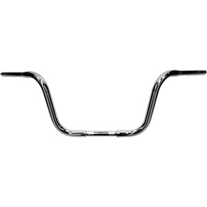 Drag Specialties 10 Inch Ape Hanger 32mm (1-1/4 inch) Buffalo Handlebars in Chrome Finish For Touring Motorcycles (0601-2739)