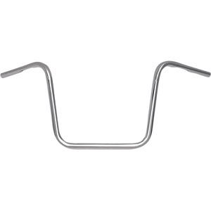 Drag Specialties 12 Inch Ape Hanger 25.4mm (1 inch) Touring Handlebars in Chrome Finish (0601-1216)