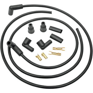 Drag Specialties 8.8 MM Spark Plug Wire Set For Universal Dual Plug Motorcycles (SPW14-DS)