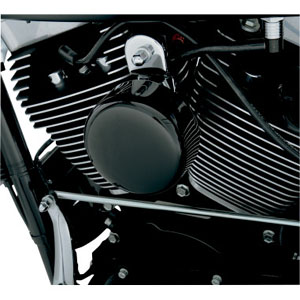 Drag Specialties Smooth Horn Cover In Black For 1993-2020 Big Twin & XL Models (76705B4)
