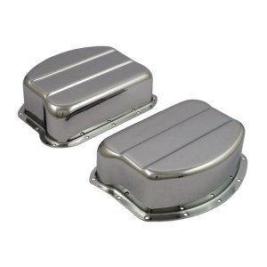 DOSS Chromed Steel Rocker Covers For 48-65 Panhead Models (ARM502805)