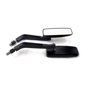 DOSS Action Mirror Set In Black Finish With Rigid Stem (10mm) (ARM698319)