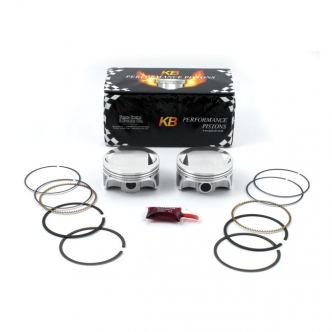 KB Performance 88 Inch To 95 Inch Twin Cam Standard Diameter Piston Kit For 1999-2006 88 Inch Twin Cam Models (ARM808449)