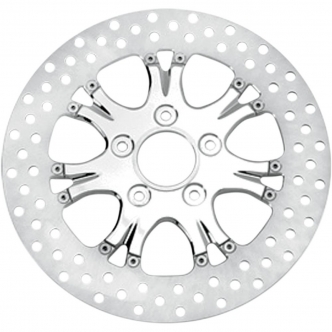 Performance Machine Brake Rotor Floating Front Left & Right in Paramount Chrome Finish 11.5 Inch For 2000-2014 (Except 2008-2014 Dressers, H-D FL Trike, V-Rod, Springers, 2006-2014 Dyna Glide, 2014 XL) Models (01331522HEASSCH)