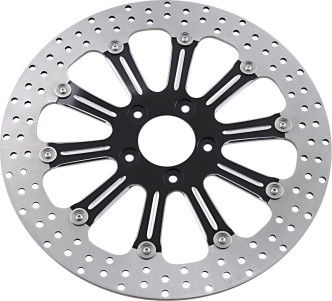 Performance Machine Brake Rotor Floating Front Left & Right in Revel Platinum Cut Finish 13 Inch For 2008-2020 Touring, 2015-2017 Softail, 2006-2017 Dyna Glide, 2014-2020 XL Models (01333015RELSBMP)