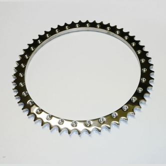 Replacement 51 Tooth Sprocket In Stainless Steel Polished Finish (03-056)