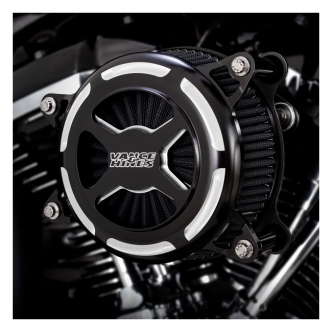 Vance & Hines VO2 X Air Cleaner Kit in Black Finish For 2018-2023 Softail, 2017-2023 Touring & Trike Models (42345)
