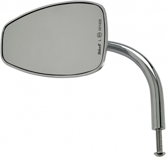 Biltwell Utility Teardrop Mirror With Perch Mount in Chrome Finish (Sold Singly) (6504-400-531)