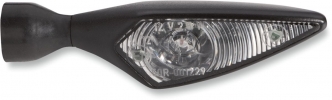 Kellermann Micro Rhombus Front Left/Rear Right Led Turn Signal in Black Finish With Clear Lenses (Sold Singly) (126.200)