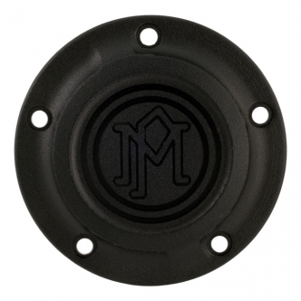 Performance Machine 5 Hole Scallop Ignition Cover in Black Ops Finish For 1999-2017 Twin Cam Models (0177-2029-SMB)