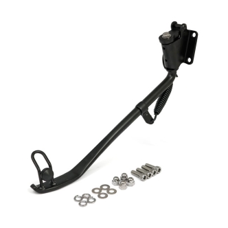 DOSS Standard Length Kickstand With Flat Bottom In Black Finish For Harley Davidson 1989-1999 Softail Models (ARM834015)