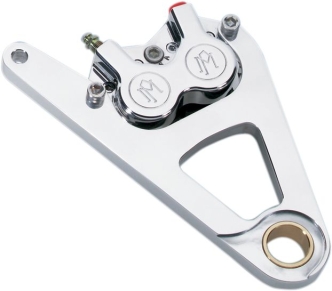 Performance Machine Front Single Classic Caliper Kit in Chrome Finish For 2000-2007 FXSTS.FXSTSB Models With 11.5 Inch Rotors (1230-0017-CH)
