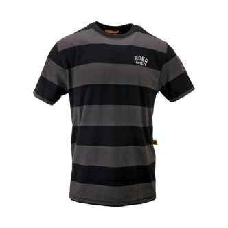 Roeg Cody Striped T-Shirt - Black/Grey - Large (ARM053029)
