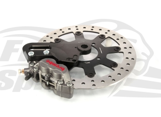 Free Spirits Rear Upgrade 4 Piston Caliper In Titanium For Triumph Thruxton 1200 RS & Speed Twin 2021-Up Models (305316T)